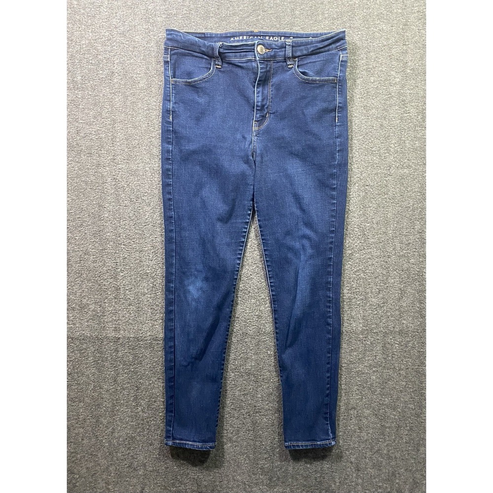 American Eagle High Rise Blue Denim Jeggings Women's Size 12